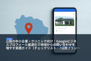 山梨の中小企業・クリニック向け：Googleビジネスプロフィール最適化で地域からの問い合わせを増やす実践ガイド（チェックリスト・7日間プラン付）