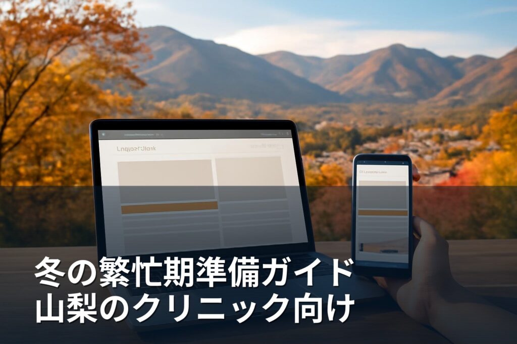 冬の繁忙期に向けた準備ガイド：山梨のクリニック・介護施設・店舗向け6週間プラン