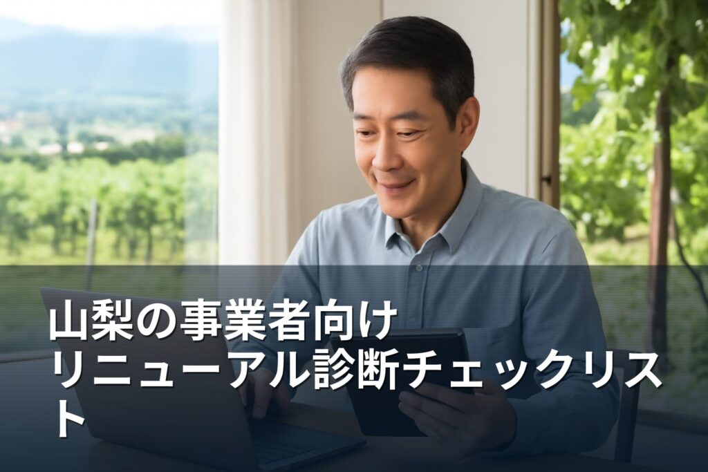 山梨の事業者向け｜リニューアルが必要か診断するチェックリスト