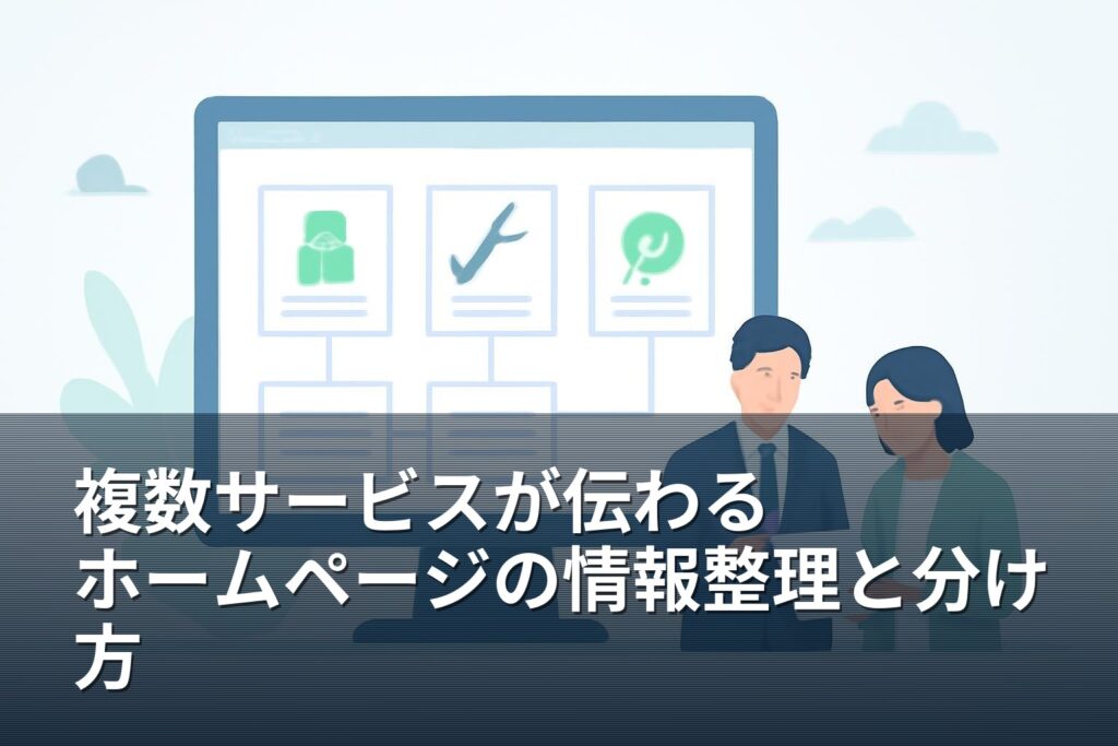 山梨の事業者向け｜ホームページの複数サービスをまとめる・分ける判断基準