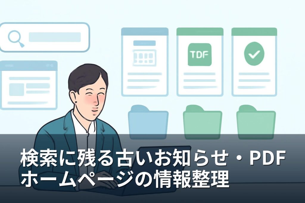 山梨の事業者向け｜検索に残るホームページの古いお知らせ・PDFの整理法