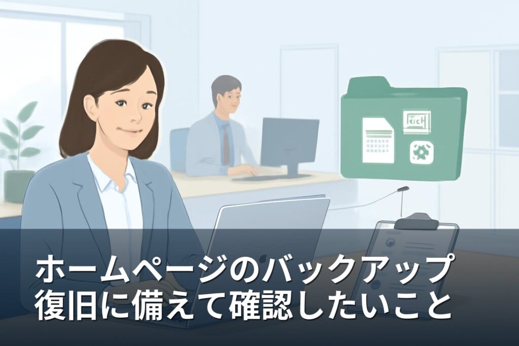 山梨の事業者向け｜ホームページのバックアップと復旧で確認したい備え