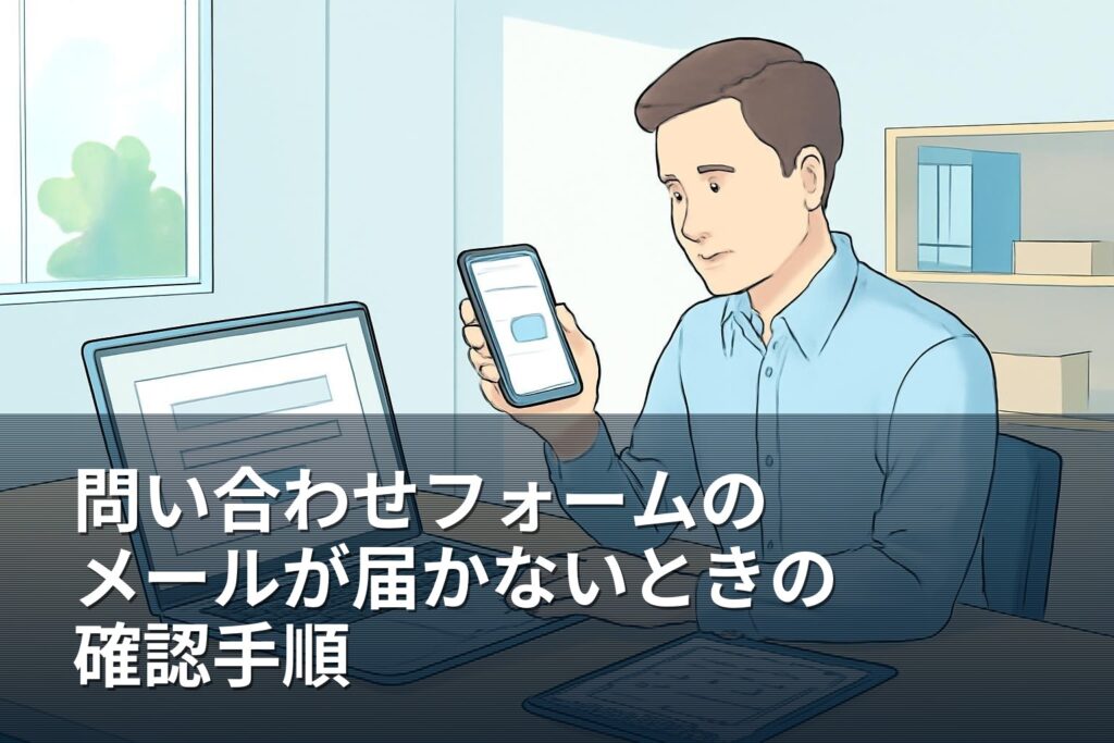 山梨の事業者向け｜問い合わせフォームのメールが届かないときの確認手順