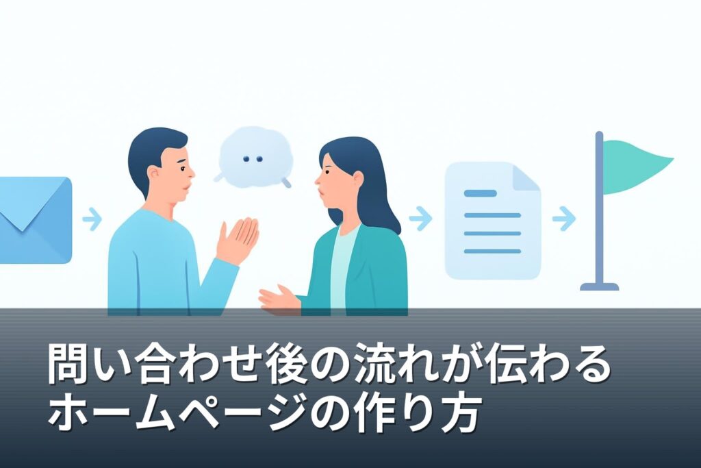 山梨の事業者向け｜問い合わせ後の流れが伝わるホームページの作り方